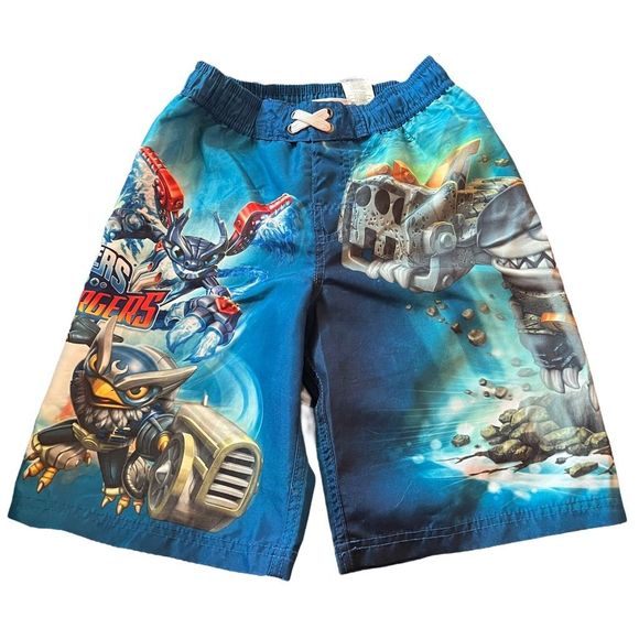 Skylanders SuperChargers Swim Trunks Board Shorts Beach Boys‎ Size Medium 8 - Picture 1 of 7